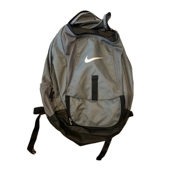 Nike Top Loading Gray Black with Laptop Sleeve Backpack 26L